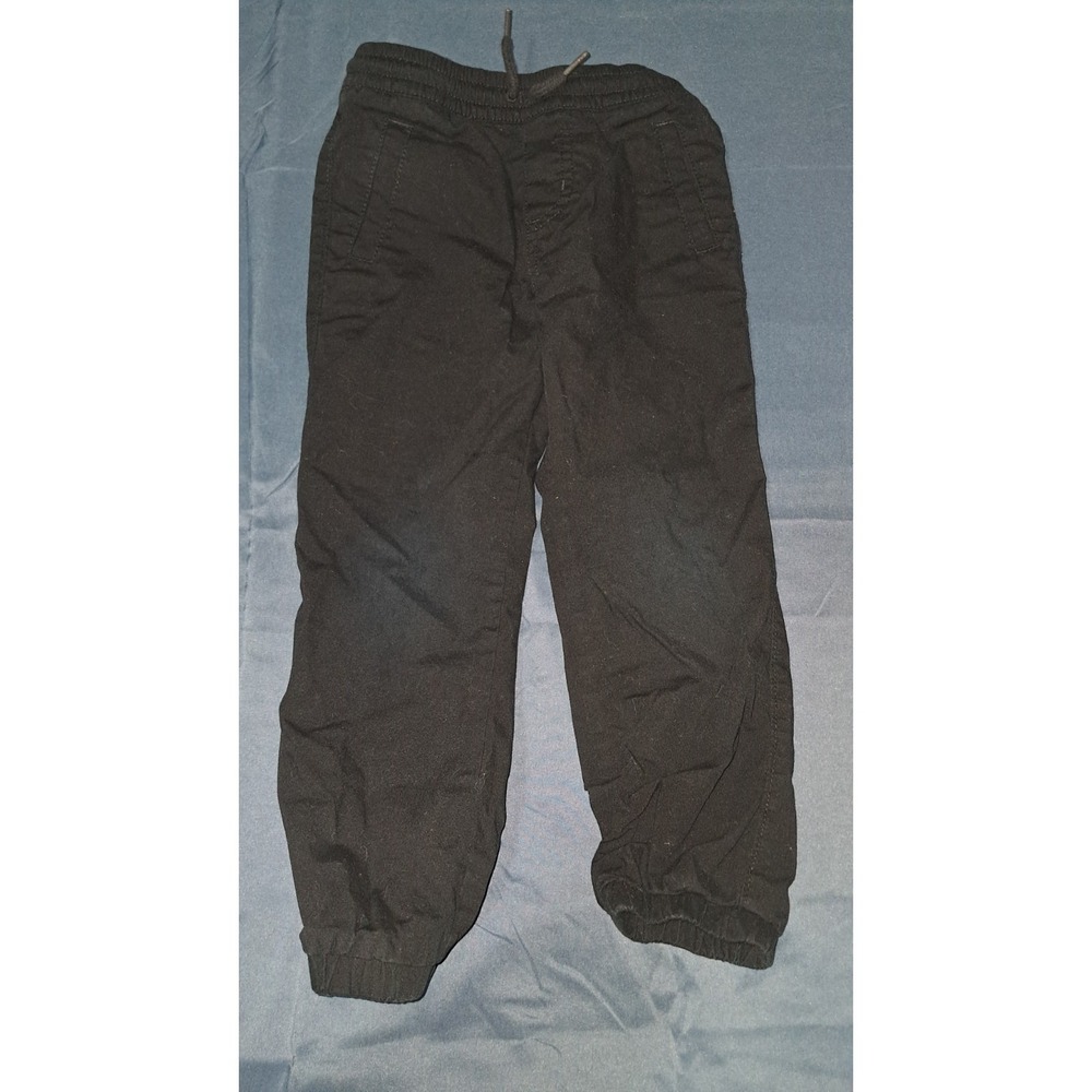 Old Navy Cargo Pants Boys 4T Black Utility Jogger Pockets Drawstring